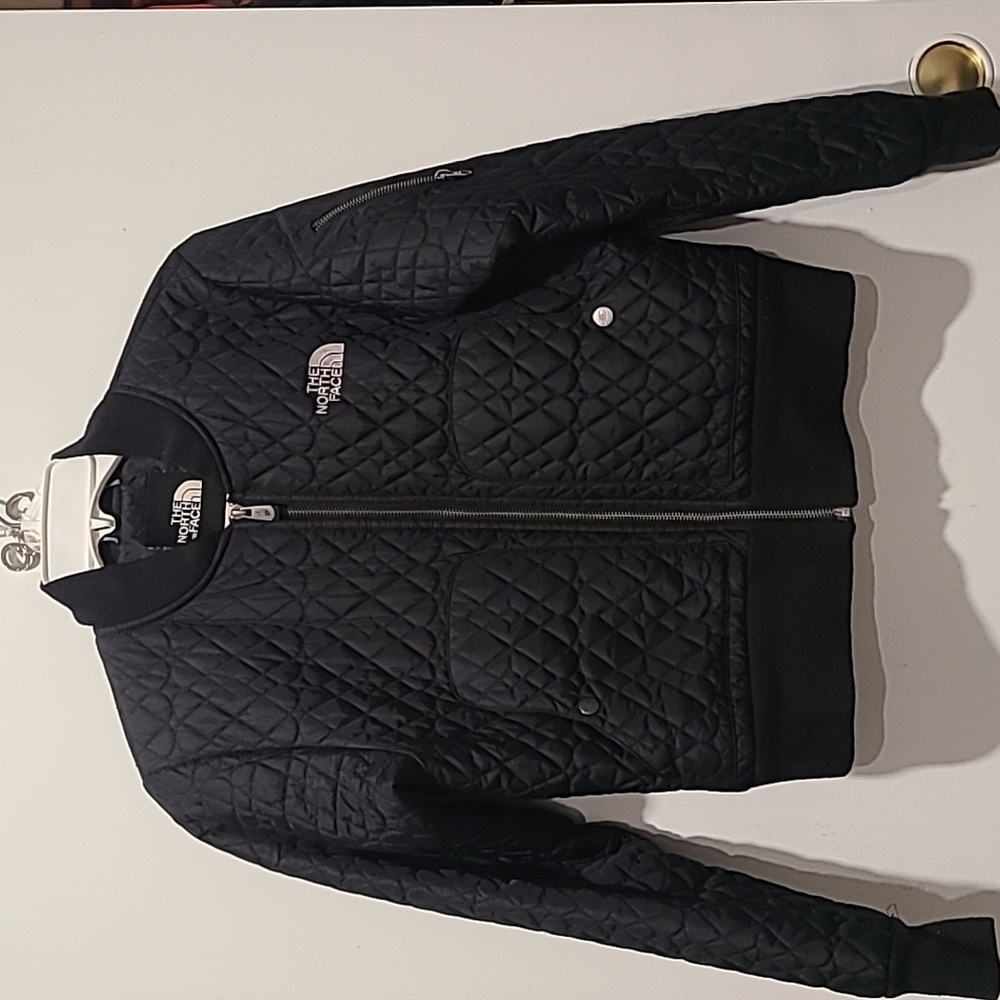 The North Face Black Quilted Bomber Jacket